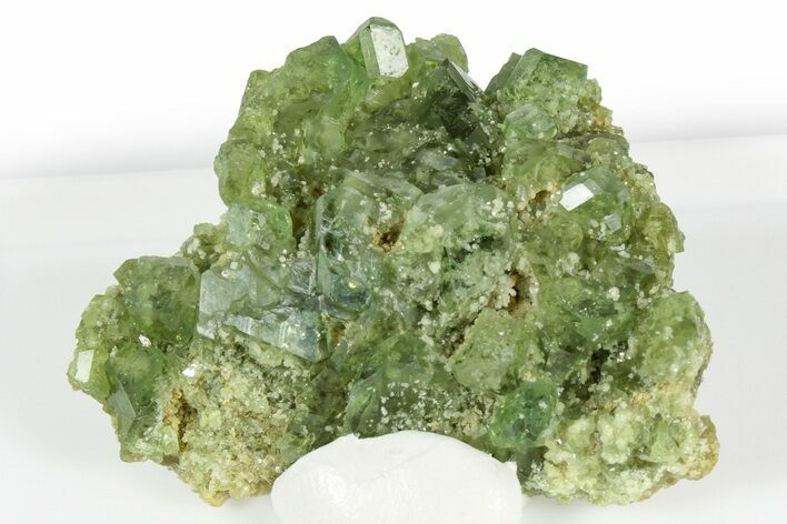 Gemmy Green Demantoid Garnet Cluster - Madagascar #351957